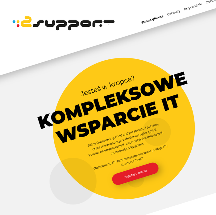 Strona internetowa firmy informatycznej