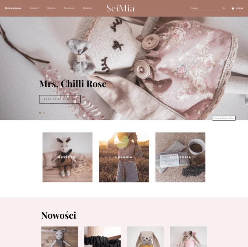 Sklep internetowy z artykułami dla dzieci