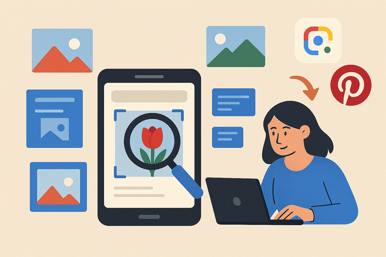 Wyszukiwanie Wizualne Google Lens, Pinterest