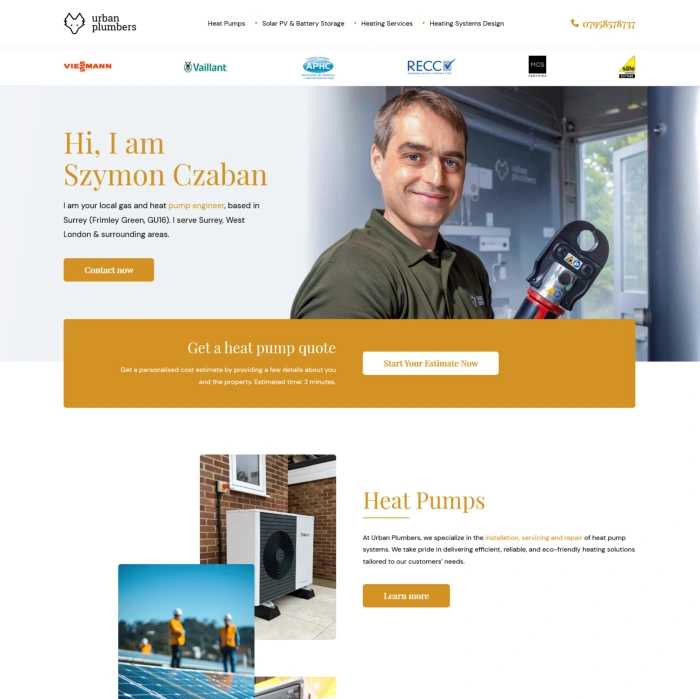 Strona firmowa Urban Plumbers Ltd.