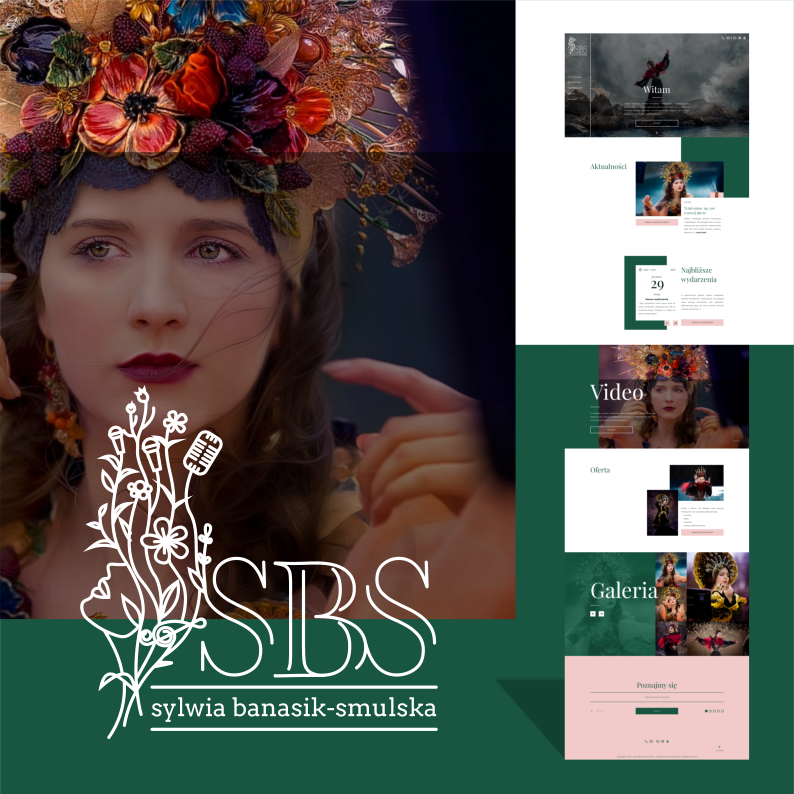 Strona internetowa popularnej artystki